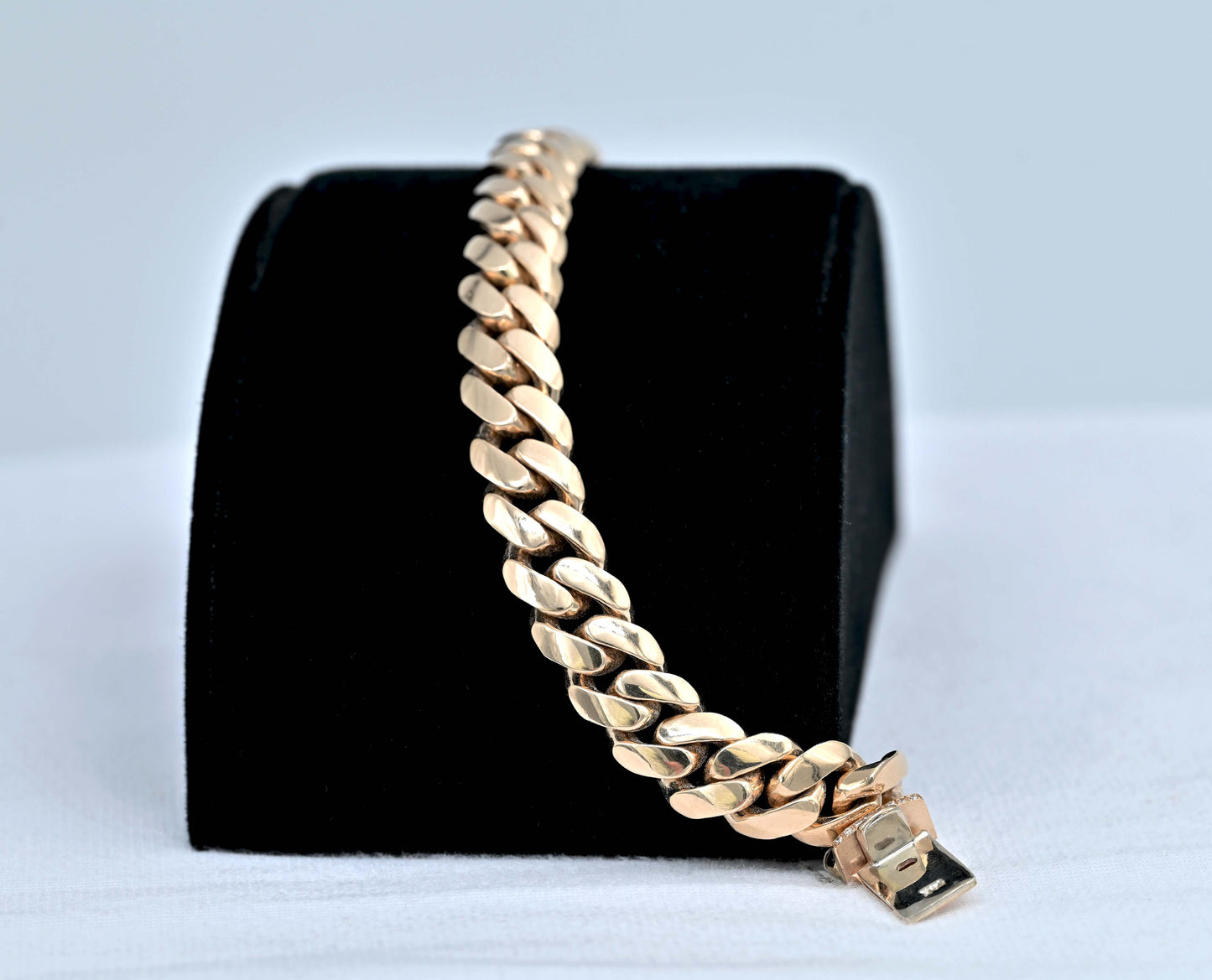 Cuban Link Bracelet Diamond Lock