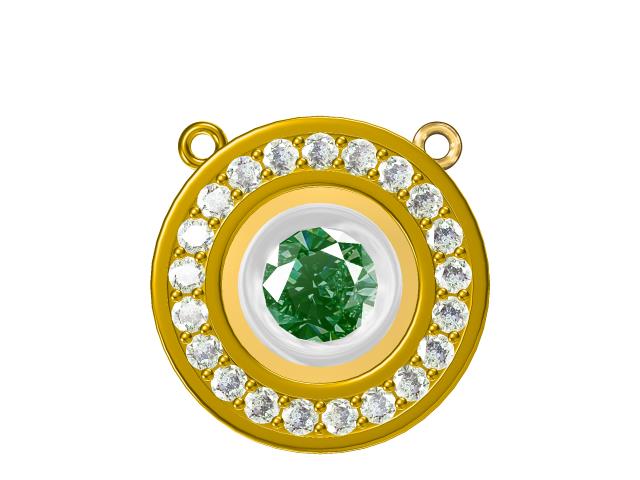 Emerald Gold Necklace