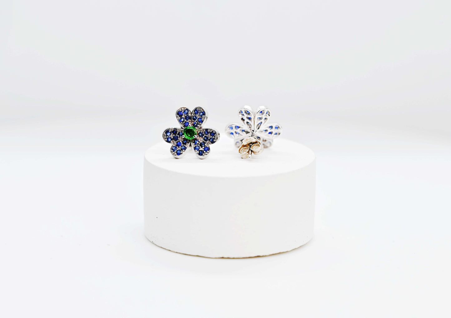 Clover Sapphire Earrings