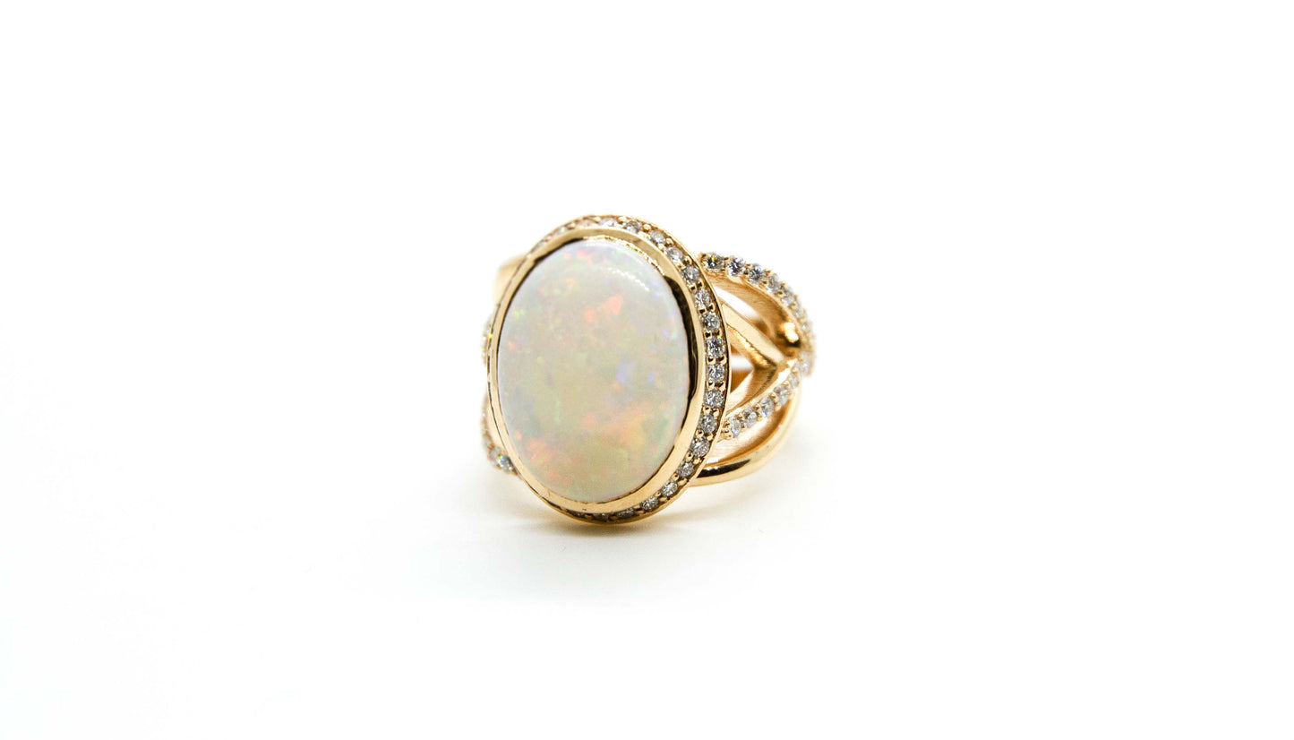 Fire Opal Ring