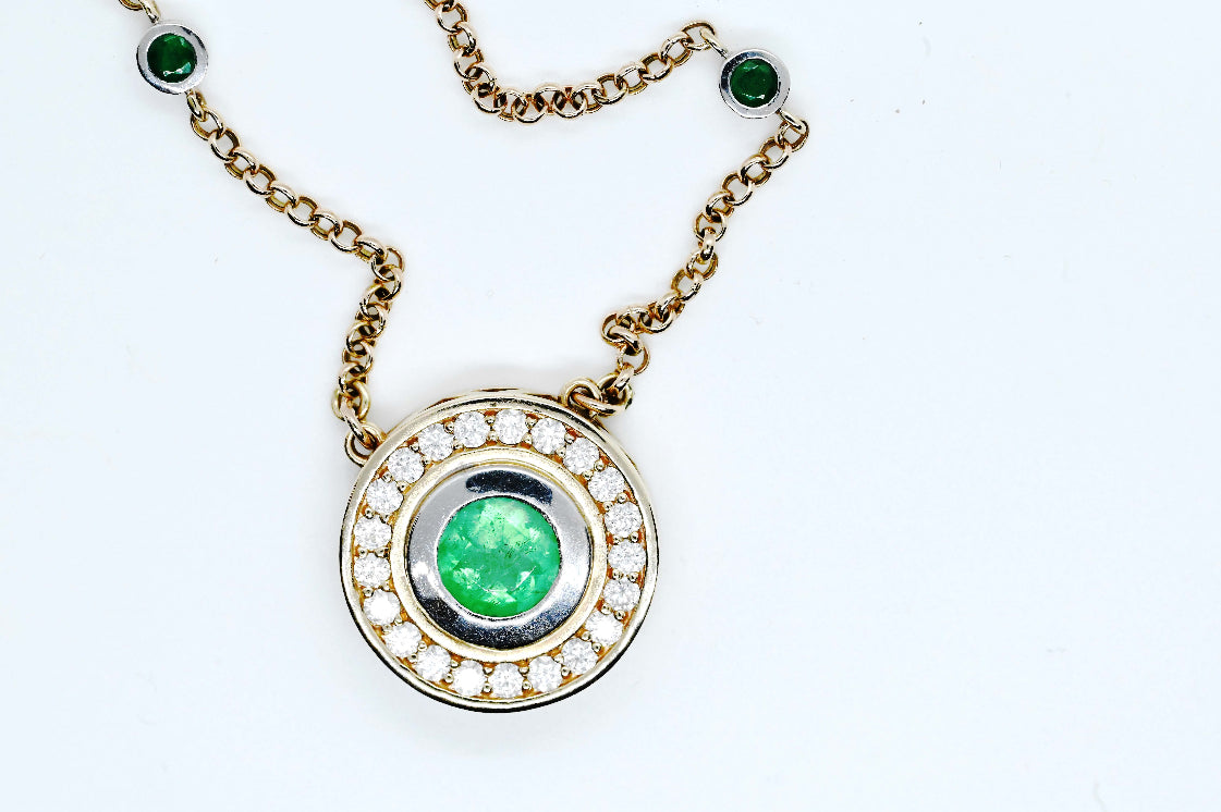 Emerald Gold Necklace