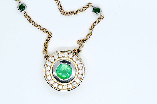 Emerald Gold Necklace