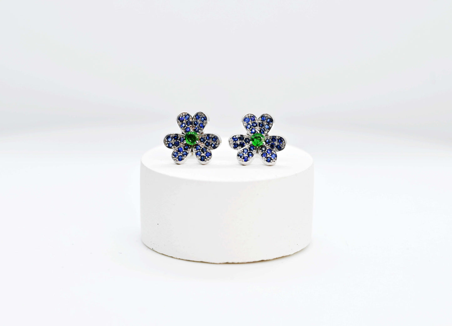 Clover Sapphire Earrings
