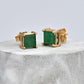 Emerald Square Earrings
